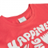 Camiseta para Niña en Color Coral Motivo Happines Day