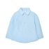 Camisa de Lino en Manga Larga para Niño en Color Azul