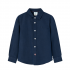 Camisa de Lino en Manga Larga para Niño en Color Azul Marino