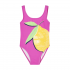Bañador para Niña en Fucsia con Dibujo de Limón