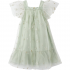 Vestido de Tul color verde con estrellitas