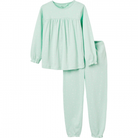 Pijama Niña algodón color Verde