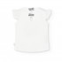 Camiseta De Punto Combinada en Blanco de Niña