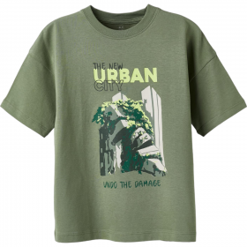 Camiseta Niño Verde Oliva " The New Urban City"