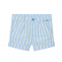 Bermuda de Lino para Niño con Listas en Azul y Amarillo
