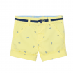 Bermuda para Niño en Amarillo con Estampado de Gafas de Sol