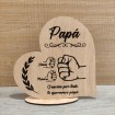 Corazón Papá Personalizado Papá