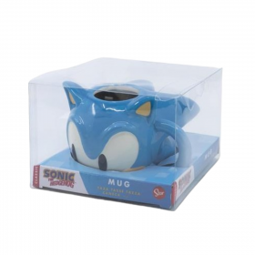 Taza 3D Sonic en caja regalo