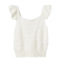 Top Niña Punto Tirantes Color Crudo