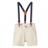 Pantalón Chino Beige Tirantes Bebé