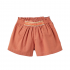 Short Fluído Pedrería Cintura Tonos Marrones y Naranja Flúor