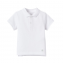 Polo Bebé Blanco Manga Corta