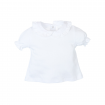 Camiseta Bebé Blanca Cuello Onda