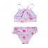 Bikini Niña Lila Estampado Palmeras