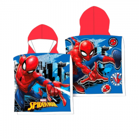 Poncho toalla Spiderman Marvel algodón
