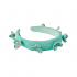 Diadema Rígida Pedrería Verde Agua y Coral