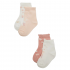 Pack 4 Calcetines Bebé estampados Puño con volante