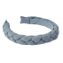 Diadema Trenzada Azul Grisaceo