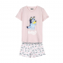 Pijama Corto Rosa Bluey 2 piezas