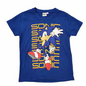 Camiseta  Azul Sonic 100% Algodón