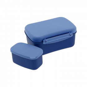 Tupper Hermético con Placa Refrigerante Azul Marino