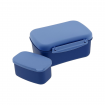 Tupper Hermético con Placa Refrigerante Azul Marino
