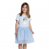 Vestido Bluey Fantasía Azul con tul
