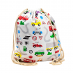 Saco Mochila Tela con Cuerdas Coches Little Motors