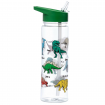 Botella de Agua 550 ml Inastillable con Pajita y Asa Dinosaurios Dinosauria