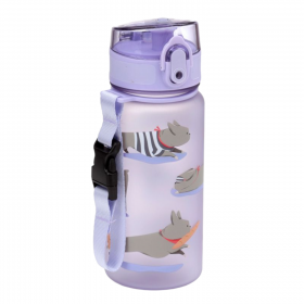 Botella Agua Infantil 350 ml Inastillable con Tapa de Cierre en Click