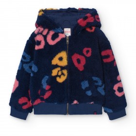 Chaqueta Pelo Estampado Multicolor para Niña