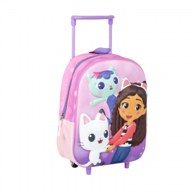 Mochila infantil trolley 3d gabby´s dollhouse