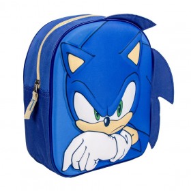 Mochila Sonic infantil 3d aplicaciones