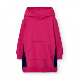 Vestido Tipo Sudadera en Fucsia para Niña