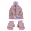 Conjunto Stitch Gorro y Guantes Manopla Lana