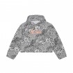 Sudadera Corta Estampado Animal Print para Niña