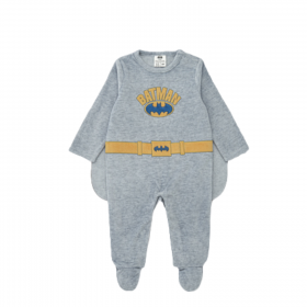 Pijama Pelele para Bebé de Batman con Capa Extraíble