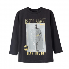 Camiseta Batman Manga Larga Efecto Relieve en algodón