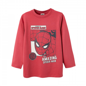 Camiseta Spiderman algodón color Teja