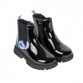 Botas Casual Stitch en Charol negro Suela Tpr