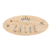 Placa de Madera Personalizada CORONA+EST