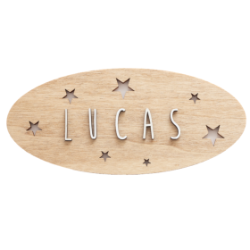 Placa de Madera Personalizada ESTRELLAS