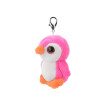 Llavero Pingüino Rosa de peluche