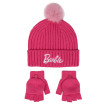 Conjunto Gorro y Guantes de punto Barbie