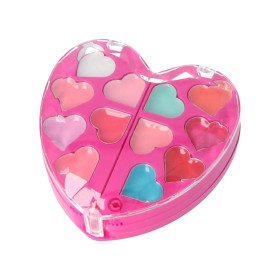 Set maquillaje en forma de corazón