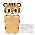 Portalápices de Madera Personalizado - Tigre