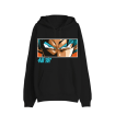 Sudadera Negra Goku Blue Hair/ Eyes