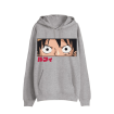 Sudadera Gris One Piece Luffy Eyes