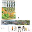 Juego Tubo 6 Figuras Animales Granja