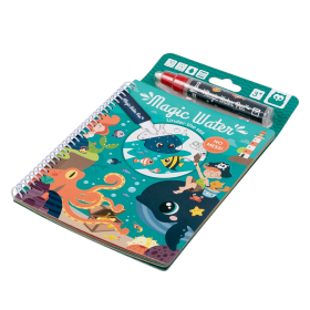 Libro para pintar con agua Magic Water Bajo el Mar